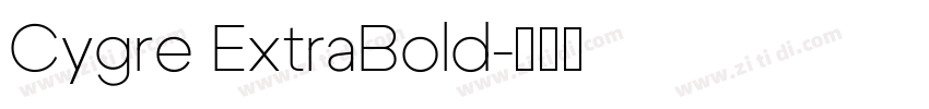 Cygre ExtraBold字体转换